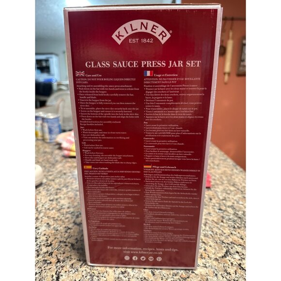 Kilner sauce press jar set new - Picture 2 of 3